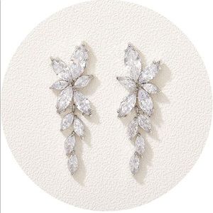 Marquise Cubic Zirconia Crystal Formal Drop Earring